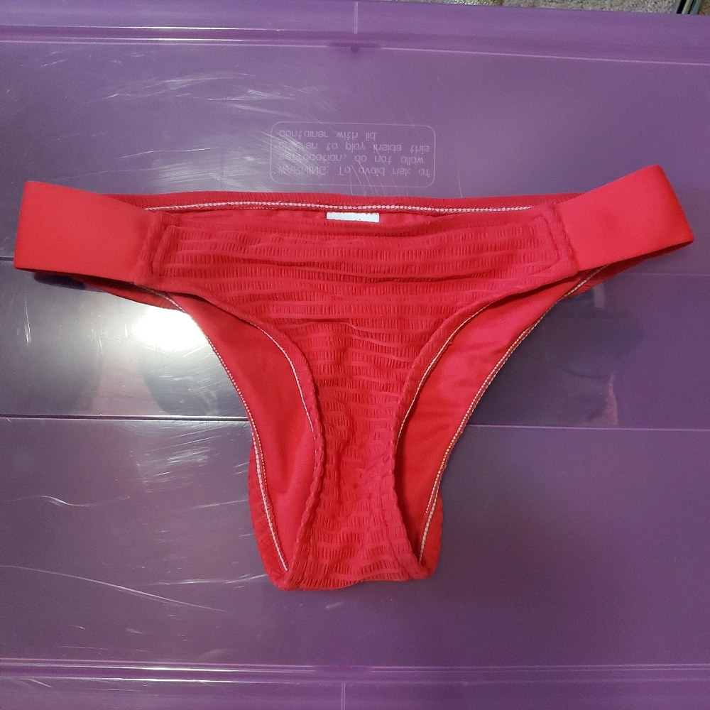 Red bikini bottom